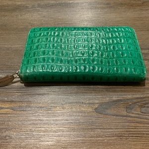 Green Gator Furla Zippered Wallet